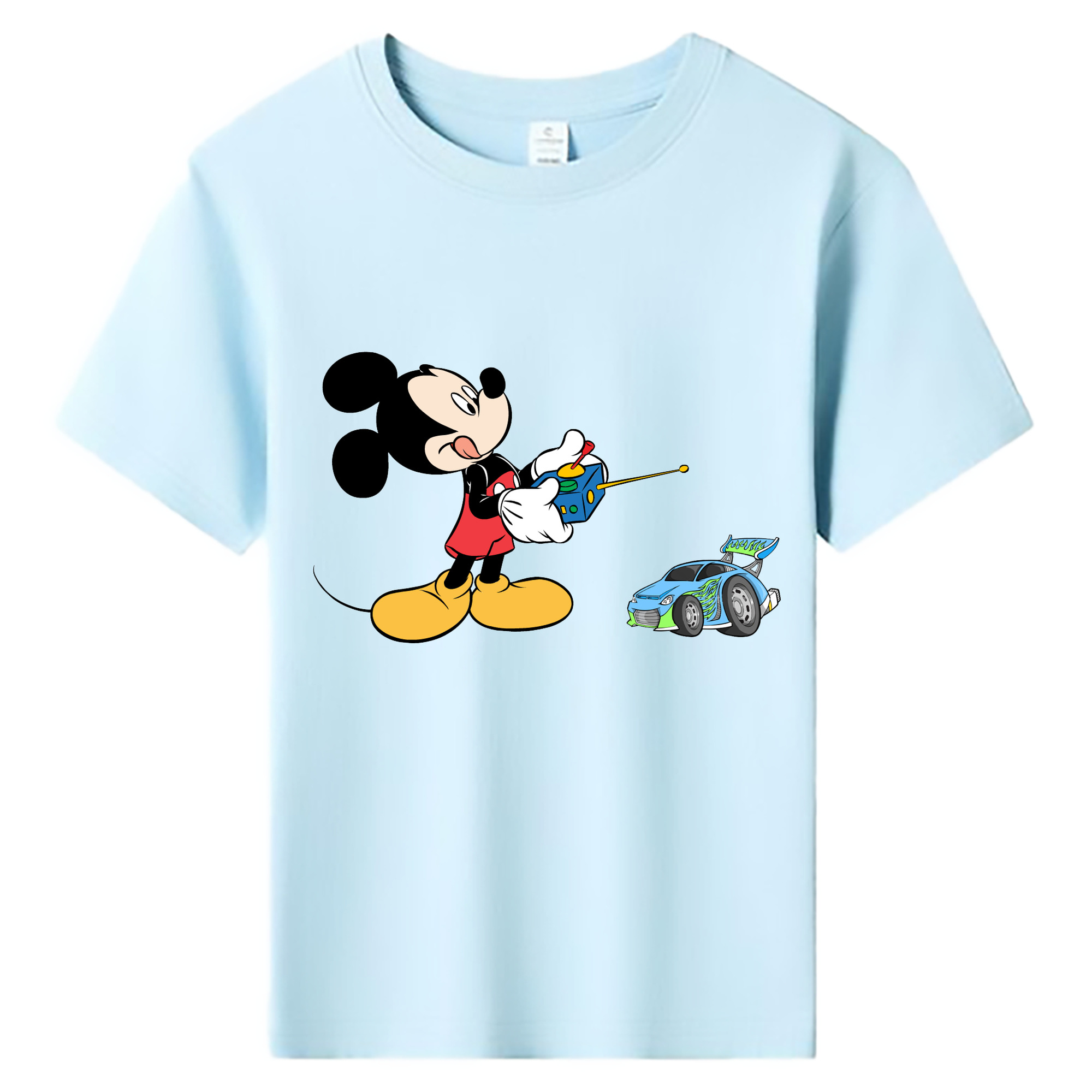 ミッキーマウス Mickey Mouse 綿100％キッズTシャツ（フロントプリント）